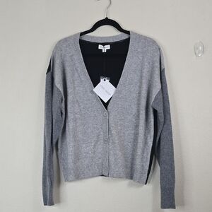 Spring+ Mercer Button Up Cardigan Sweater 100% Cashmere XL NwT.